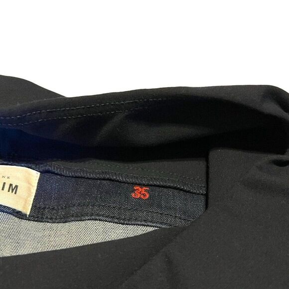 Sezane Denim Maternity Dark Jeans Mommy Pants Size 35 Large Pregnancy Clothing - Picture 4 of 10